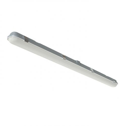Ansell Lighting ATORPLED5 Tornado Pro Grey 5ft Single LED Non-Corrosive Batten With Opal Diffuser, Cool White LEDs & Quick Release Gear Tray IP65 29W