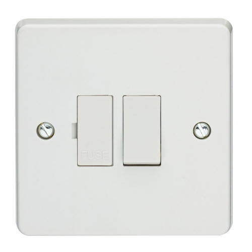 Crabtree 4827 Capital White Moulded Double Pole Switched Fused Connection Unit 13A