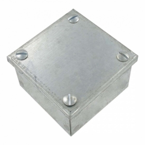 Deligo ABP606040 Pre-Galvanised Adaptable Box With Plain Sides Height: 150mm | Width: 150mm | Depth: 100mm
