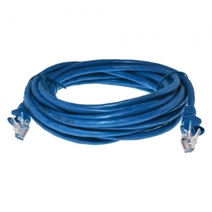 Future Networks PL5E0.5MBL Blue CAT5e RJ45 UTP Patch Lead With Moulded Strain Relief Boots Length: 500mm