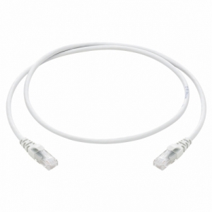 Future Networks PL5E0.5MWH White CAT5e RJ45 UTP Patch Lead With Moulded Strain Relief Boots Length: 500mm