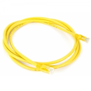 Future Networks PLC61MYL Yellow CAT6 RJ45 UTP Patch Lead With Moulded Strain Relief Boots Length: 1m
