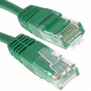 Future Networks PLC63MGN Green CAT6 RJ45 UTP Patch Lead With Moulded Strain Relief Boots Length: 3m