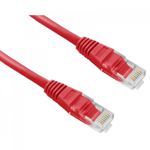 Future Networks PLC63MRD Red CAT6 RJ45 UTP Patch Lead With Moulded Strain Relief Boots Length: 3m