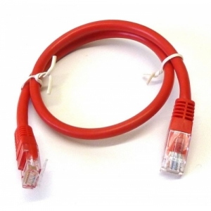 Future Networks PLC65MRD Red CAT6 RJ45 UTP Patch Lead With Moulded Strain Relief Boots Length: 5m