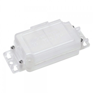 Greenbrook Electrical CHOC30A Norslo Clear Connection Box With Cable Clamps - Requires Connection Strip 30A Length: 110mm | Width: 28mm | Depth: 49mm