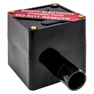MK Electric EEB1BLK Egatube Black PVC Earth Electrode Box For Earth Rods Height: 75mm | Width: 75mm | Depth: 70mm