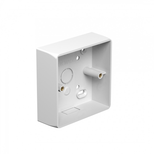 Marshall Tufflex MSSB93WH White 1 Gang Universal Mounting Box With Radius Corners & Knockouts Depth: 32mm