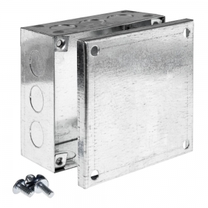 Niglon ABG432 Pre-Galvanised Adaptable Box With Knockouts Height: 100mm | Width: 75mm | Depth: 50mm