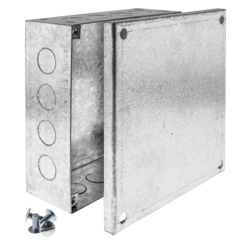 Niglon ABG661 Pre-Galvanised Adaptable Box With Knockouts Height: 150mm | Width: 150mm | Depth: 370mm