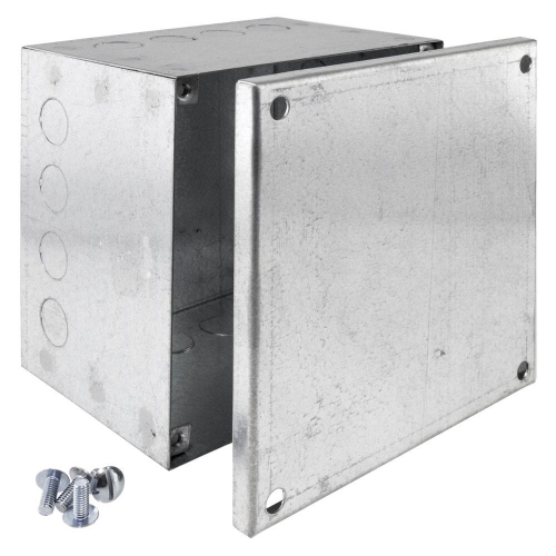 AVAB664GK Pre-Galvanised Adaptable Box With Knockouts Height: 150mm | Width: 150mm | Depth: 100mm