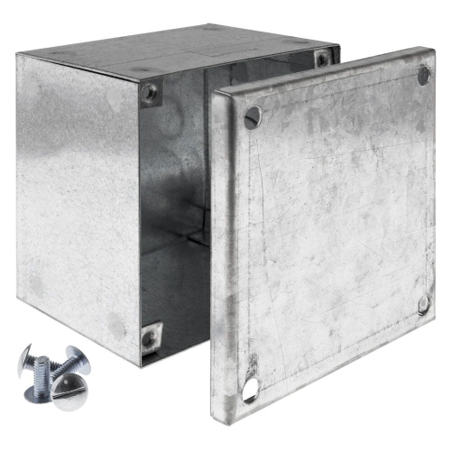 Niglon ABG644P Pre-Galvanised Adaptable Box With Plain Sides Height: 150mm | Width: 100mm | Depth: 100mm