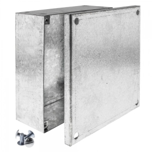 Deligo ABP606020 Pre-Galvanised Adaptable Box With Plain Sides Height: 150mm | Width: 150mm | Depth: 50mm