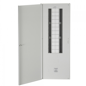 Wylex NHTN24MR NH Range Metal 24 Way Type B Three Phase TPN Meter Ready Distribution Board  - Requires Incomer 125A