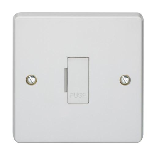 Crabtree 4828 Capital White Moulded Unswitched Fused Connection Unit 13A
