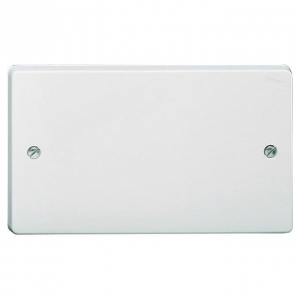 Crabtree 4002 Capital White Moulded 2 Gang Blank Plate