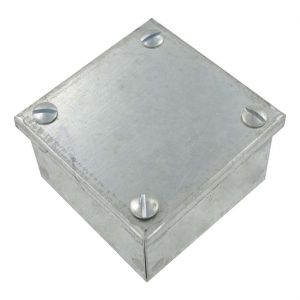 Niglon ABG444P Pre-Galvanised Adaptable Box With Plain Sides Height: 100mm | Width: 100mm | Depth: 100mm