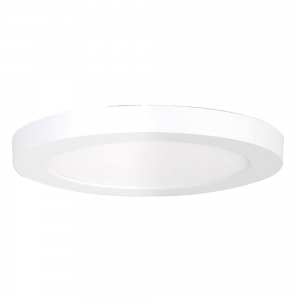 Forum Lighting SPA-35709 Tauri White Slimline Round CCT LED Bathroom Wall / Ceiling Light With Colour Selectable LEDs & Opal Diffuser IP44 12W 1200Lm 240V DiaØ: 164mm | Proj: 15mm