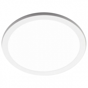 Forum Lighting SPA-35710 Tauri White Slimline Round CCT LED Bathroom Wall / Ceiling Light With Colour Selectable LEDs & Opal Diffuser IP44 24W 2400Lm 240V DiaØ: 290mm | Proj: 15mm