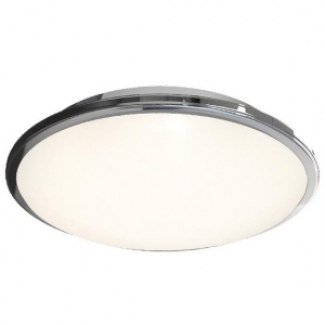 Ansell Lighting AECLED/CH/CCT/M3 Eclipse MultiLED Chrome Aluminium Round Emergency LED Decorative Internal Drum Luminaire With Colour Selectable LEDs, Opal Diffuser & Adjustable Light Output IP20 11W / 14W / 25W 1165Lm - 2846Lm Dia Ø: 431mm | Proj: 108mm