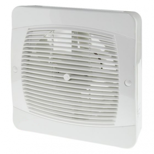 Internet Electrical IE150AXS Budget White Axial Fan For Remote Switching IP20 240V Height: 203mm | Width: 203mm | Spigot DiaØ : 150mm