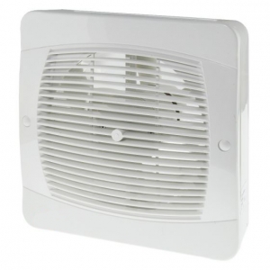 Internet Electrical IE150AXT Budget White AxialFan With Adjustable Timer IP20 240V Height: 203mm | Width: 203mm | Spigot DiaØ : 150mm