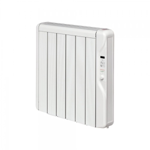 Elnur RX6E-PLUS RXE Plus White 6 Element Low Energy Oil Free Electric Radiator With Daily + Weekly Programming & Open Window Detection IP2X 750W