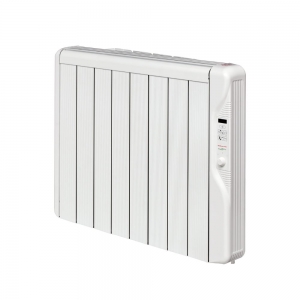 Elnur RX8E-PLUS RXE Plus White 8 Element Low Energy Oil Free Electric Radiator With Daily + Weekly Programming & Open Window Detection IP2X 1000W