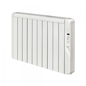 Elnur RX10E-PLUS RXE Plus White 10 Element Low Energy Oil Free Electric Radiator With Daily + Weekly Programming & Open Window Detection IP2X 1250W