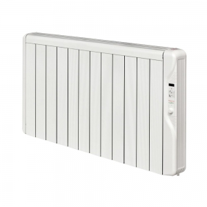 Elnur RX12E-PLUS RXE Plus White 12 Element Low Energy Oil Free Electric Radiator With Daily + Weekly Programming & Open Window Detection IP2X 1500W