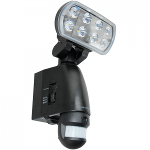 ESP GUARD-CAM-LED GuardCam LED Black High Definition Security Camera & External LED Security Floodlight With 160° | 12m PIR + Cool White LEDs IP44