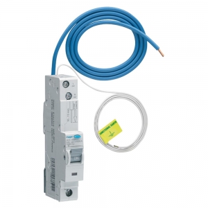 Hager ADA140G 1 Module Single Pole B Curve Type A RCBO For Residential Installations 40A 6kA 30mA