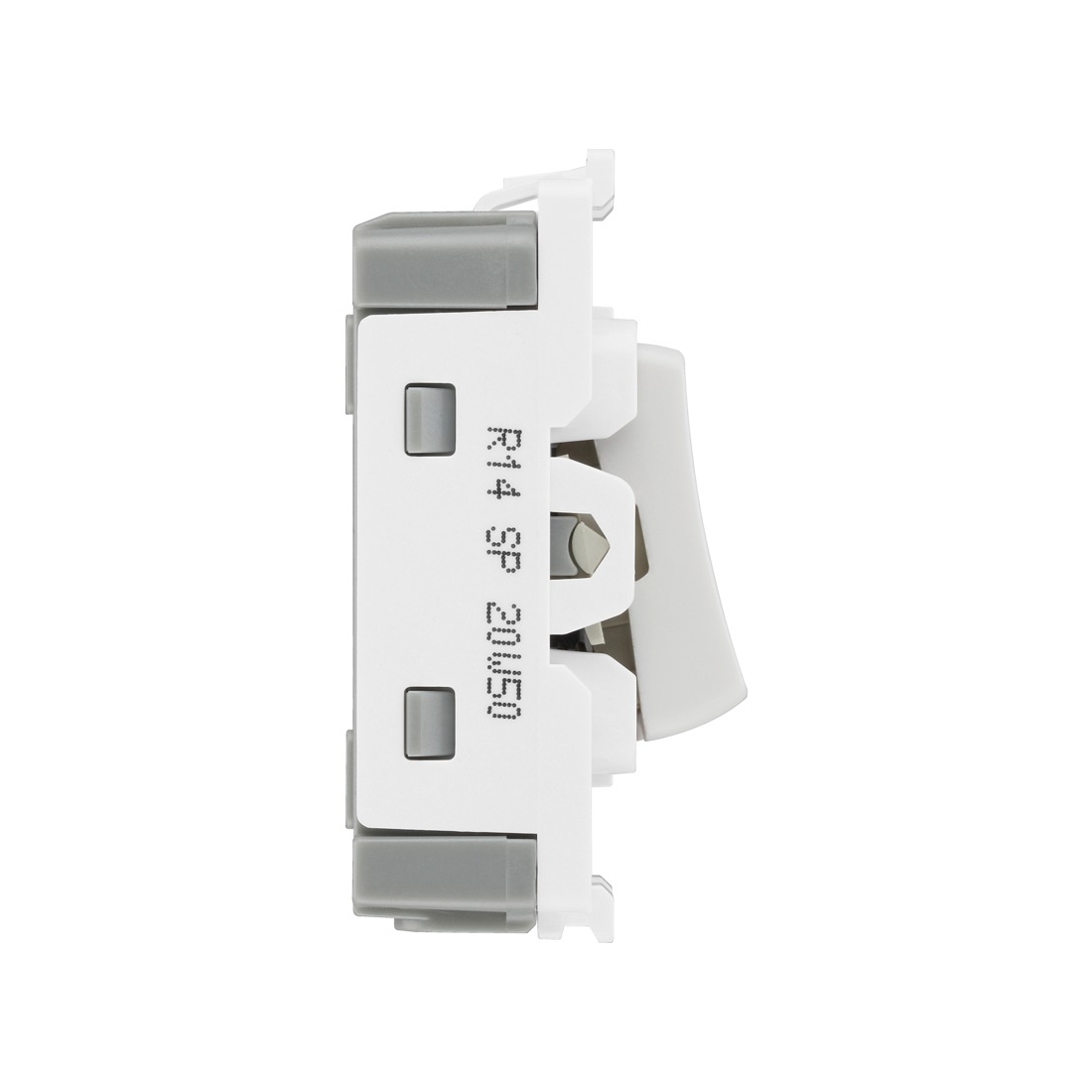 BG Nexus Grid R14 20Ax White Single Pole 1 Way Retractive Push Grid ...