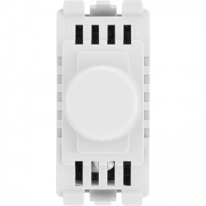 BG Electrical RDTR Nexus Grid White 1 Module 2 Way Intelligent Trailing Edge Dimmer Grid Switch 200W