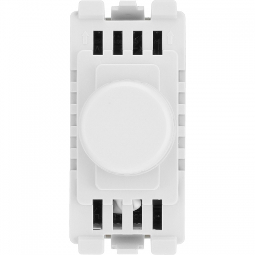 BG Electrical RDTR Nexus Grid White 1 Module 2 Way Intelligent Trailing Edge Dimmer Grid Switch 200W