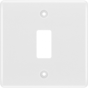 BG Electrical R81 Nexus Grid White Moulded 1 Gang 1 Module Grid Frontplate
