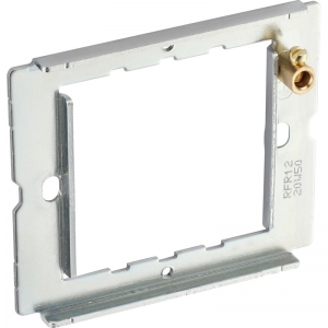BG Electrical RFR12 Nexus Grid 1 & 2 Gang Grid Frame For Nexus White Moulded, Metalclad and Nexus Metal Grid Frontplates