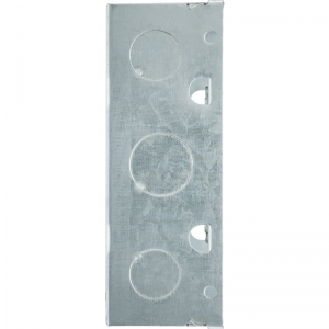 BG Electrical HGS68 Steel Double Flush 6 or 8 Module Grid Mounting Box With Multiple Knockouts Height: 134mm | Width: 134mm | Depth: 48mm