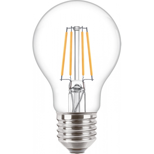 Philips Lighting 929001890092 CorePro Glass Non-Dimmable Clear Glass Warm White 2700K 15000Hr LED Classic GLS Filament Lamp 4.3W 470Lm ES 240V DiaØ: 60mm | Length: 104mm