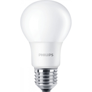 Philips Lighting 929001234299 CorePro Glass Non-Dimmable Frosted Glass Warm White 2700K 15000Hr LED Classic GLS Lamp 5.5W 470Lm ES 240V DiaØ: 60mm | Length: 110mm