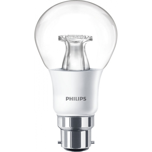 Philips Lighting 929002490102 Master LEDbulb Dimtone Dimmable Clear Glass Warm Glow 2200K-2700K 25000Hr LED Classic GLS Lamp 5.5W 470Lm BC 240V DiaØ: 60mm | Length: 108mm