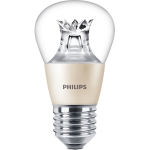 Philips Lighting 929002490502 Master LEDlustre Dimtone Dimmable Clear Glass Warm Glow 2200K-2700K 25000Hr LED Golfball Lamp 2.8W 250Lm ES 240V DiaØ: 50mm | Length: 93mm