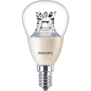 Philips Lighting 929002490702 Master LEDlustre Dimtone Dimmable Clear Glass Warm Glow 2200K-2700K 25000Hr LED Golfball Lamp 2.8W 250Lm SES 240V DiaØ: 50mm | Length: 95mm