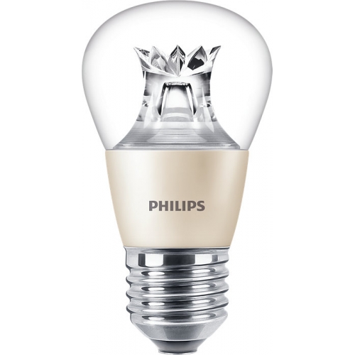 Philips Lighting 929002491602 Master LEDlustre Dimtone Dimmable Clear Glass Warm Glow 2200K-2700K 25000Hr LED Golfball Lamp 5.5W 470Lm ES 240V DiaØ: 50mm | Length: 93mm