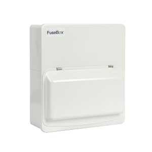 Fusebox F2007M White Metal 18th Edition 7 Way Switch Isolator Consumer Unit With 100A Isolator