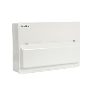 Fusebox F2015M White Metal 18th Edition 15 Way Switch Isolator Consumer Unit With 100A Isolator