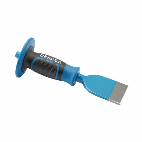 Draper 99167 Electricians Bolster Chisel With Impact Absorbing Hand Guard Width: 60mm | Length: 225mm