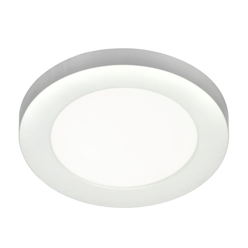 Spa SPA-34008-WHT Tauri White Slimline Round CCT LED Bathroom Wall / Ceiling Light With Colour Selectable LEDs & Opal Diffuser IP44 6W 600Lm 240V DiaØ: 139mm | Proj: 15mm