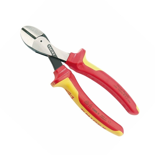 Draper 54087 Knipex VDE Fully Insulated x-Cut High Leverage Diagonal Side Cutters Length: 160mm 1000V Draper 54087 Knipex VDE Fully Insulated x-Cut High Leverage Diagonal Side Cutters Length: 160mm 1000V
