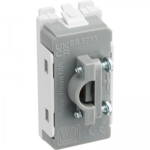 BG Electrical RFLEX Nexus Grid White 1 Module Front Flex Outlet Gridswitch